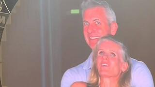 הזוג בהופעת קולדפליי בבוסטון