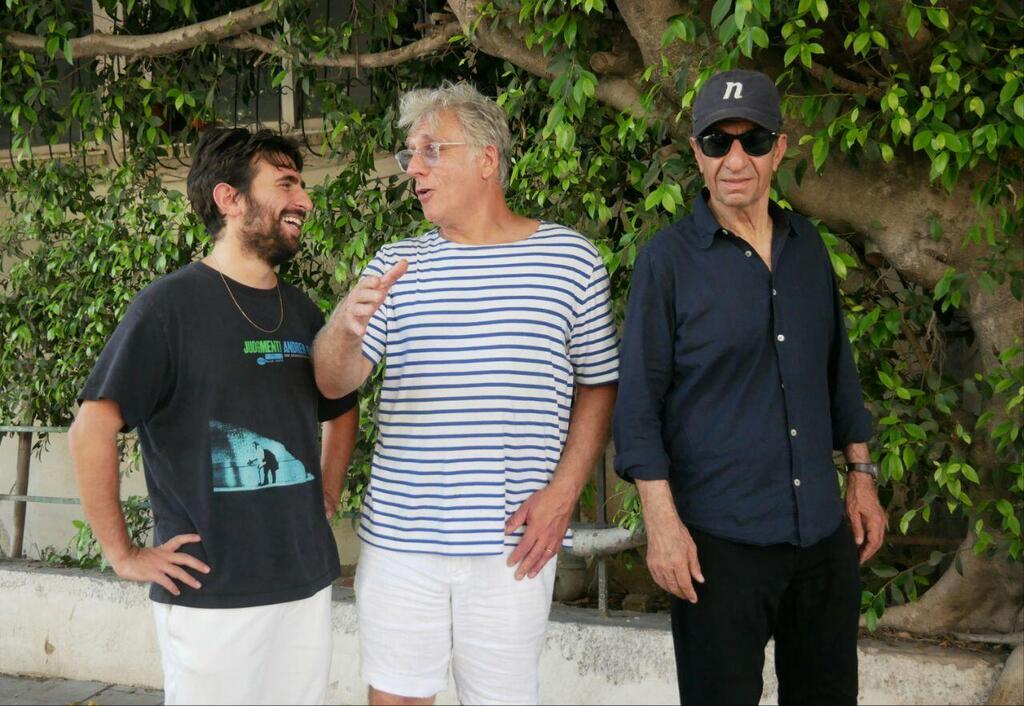 לפעמים אלה שהכי רגילים למצלמה, מתרגשים ממנה הכי הרבה (צילום: אמיר מאירי) ששון גבאי ליאור אשכנזי אדם גבאי פפראצי