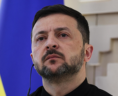 אוקראינה הפגנה נגד הנשיא זלנסקי ב קייב