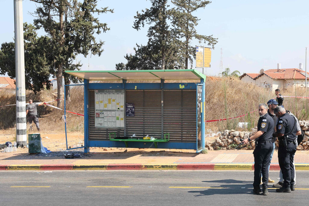 זירת פיגוע הדריסה בכפר יונה (צילום: Jack GUEZ / AFP) זירת פיגוע הדריסה בכפר יונה