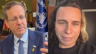 סקאזי ונשיא המדינה יצחק הרצוג