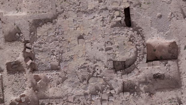 שרידי המבנה. ייתכן ששימש לבית כנסת