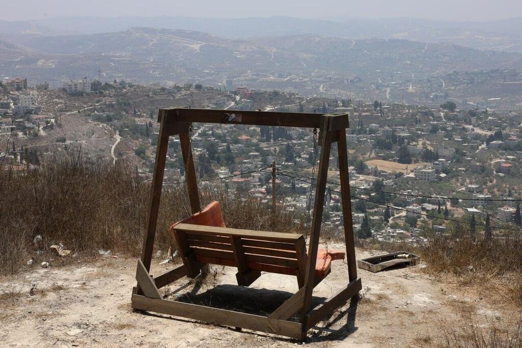 חומש שבשומרון. הישג נקודתי או חלק ממהלך משמעותי? (צילום: שאול גולן) סיור ב חומש, יישוב בשומרון התנחלות בשומרון לציון עשרים שנה להתנתקות