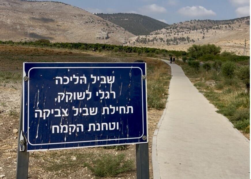 The path that leads to the spring (Photo: Courtesy of Hen Yosef) עין שוקק