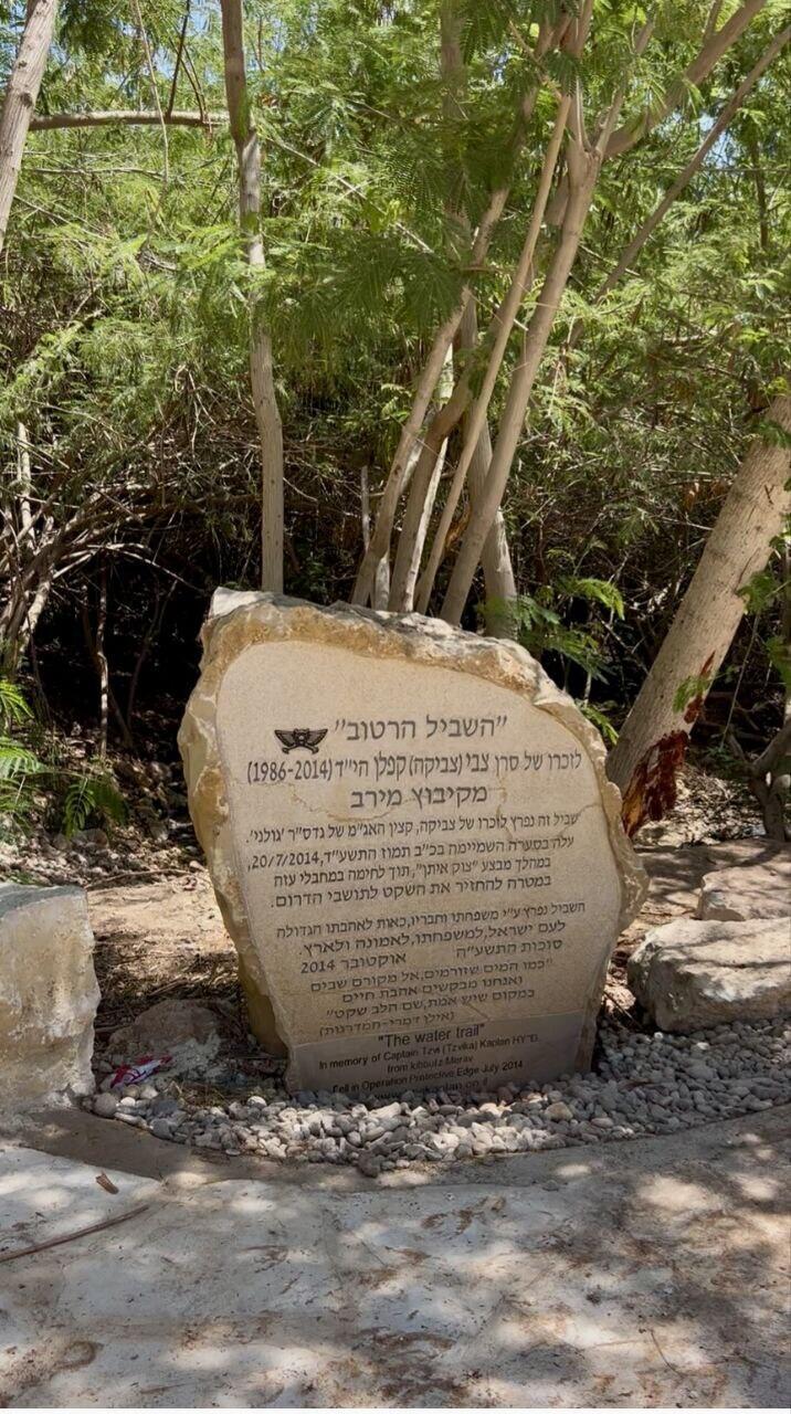 The wet path (Photo: Courtesy of Hen Yosef) עין שוקק