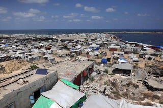אוהלי עקורים ברצועה