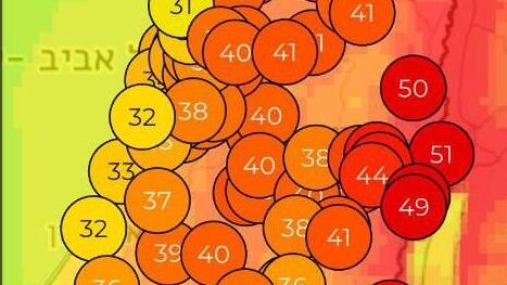 שיאי טמפרטורות של 83 שנה השירות המטאורולוגי: מזג אוויר חריג צפוי באזורים שונים בישראל בשבוע הקרוב