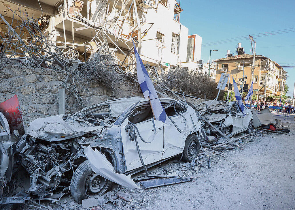 הרחוב שנפגע ברמת־גן | צילום: שאול גולן yk14472988