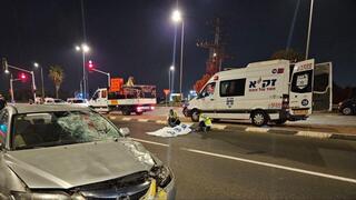 זירת תאונת הדרכים בכביש 40, סמוך לנווה ירק