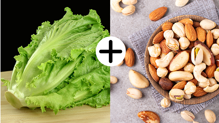 חסה ואגוזים