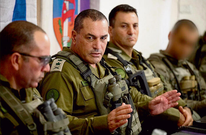 הרמטכ"ל זמיר בהערכת מצב ברצועת עזה | צילום: דובר צה"ל yk14475420