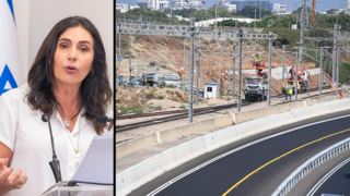 רכבת משא פגעה בתשתיות במחלף גנות, מירי רגב