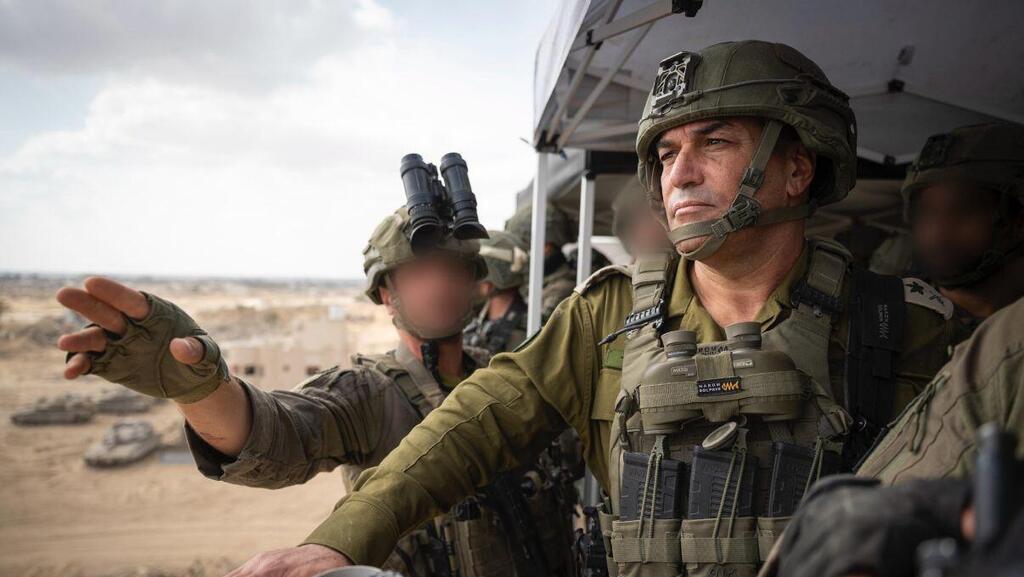 צילום: דובר צה"ל הרמטכ"ל אייל זמיר בעזה