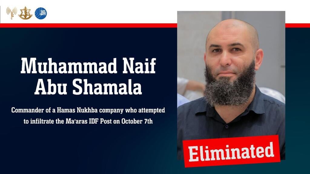 Muhammad Naif Abu Shamala (Photo: IDF Spokesperson's Unit) Nukhba