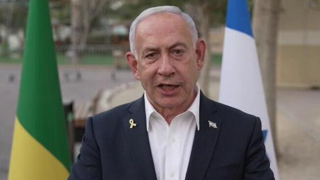 ראש הממשלה בנימין נתניהו באוגדת עזה