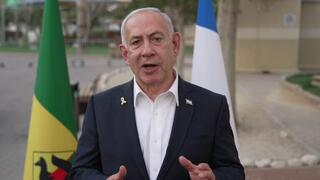 ראש הממשלה בנימין נתניהו באוגדת עזה