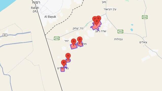 אזעקת צבע אדום בעוטף עזה
