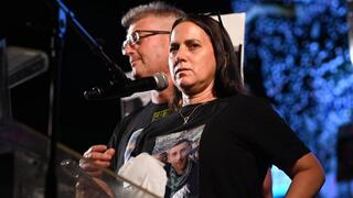 ענת וחגי אנגרסט בעצרת