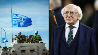 נשיא אירלנד מייקל היגינס