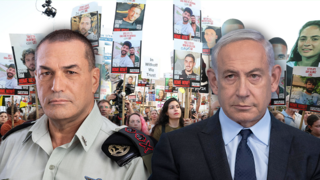 ביבי בנימין נתניהו, הרמטכ"ל אייל זמיר על רקע הפגנות לשחרור החטופים