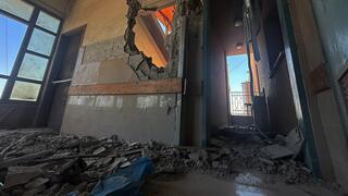 זירת התקיפה בבית חולים נאסר