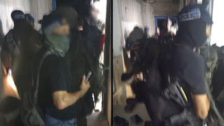 רגע המעצר של של החשוד בתל אביב