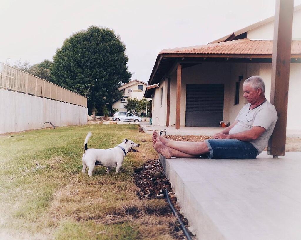 Ilan Weiss and his dog Ketem אילן וייס ז"ל וכלבו כתם