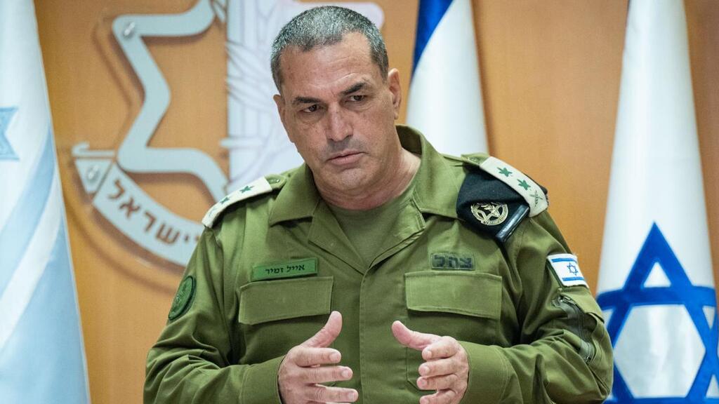 הרמטכ"ל זמיר. המבצע בעיר עזה עשוי להימשך כשנה (צילום: דובר צה"ל) הרמטכ״ל, רב-אלוף אייל זמיר בהערכת מצב
