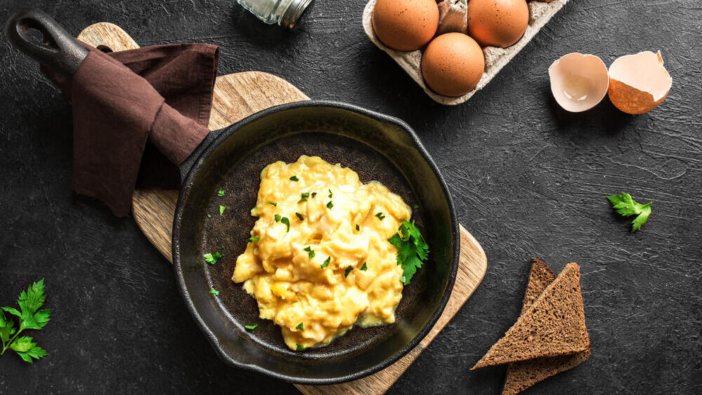 חלבון איכותי מאוד. חביתה מקושקשת (צילום: shutterstock) חביתה מקושקשת