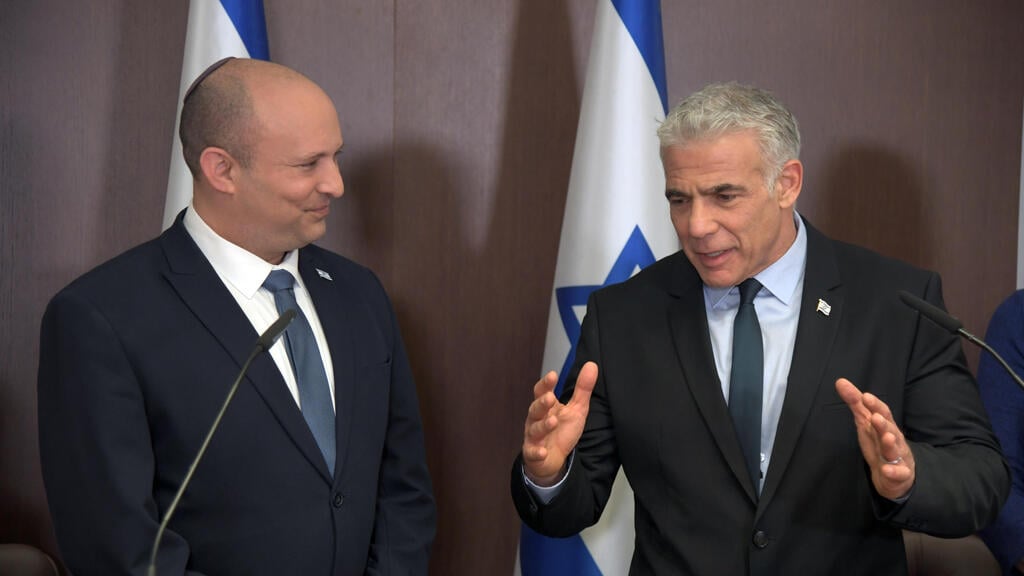 לפיד ובנט (צילום: חיים צח, לע"מ) נפתלי בנט ויאיר לפיד