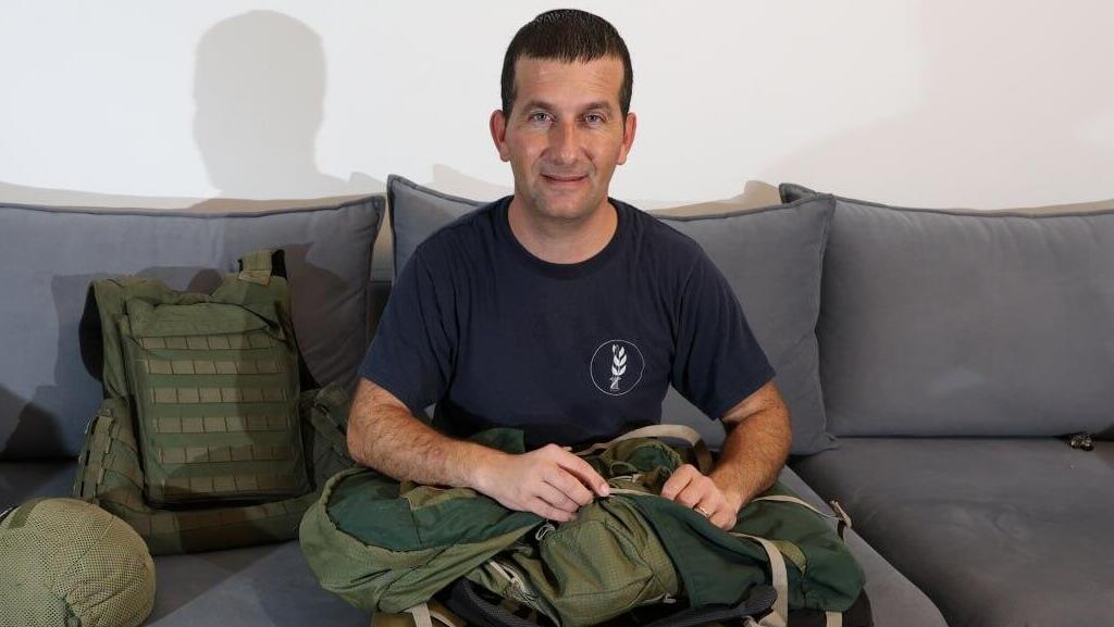 "רוצה שנלך להכריע". אודי טנא (צילום: שאול גולן) אודי טנא באריזות לסבב מילואים נוסף