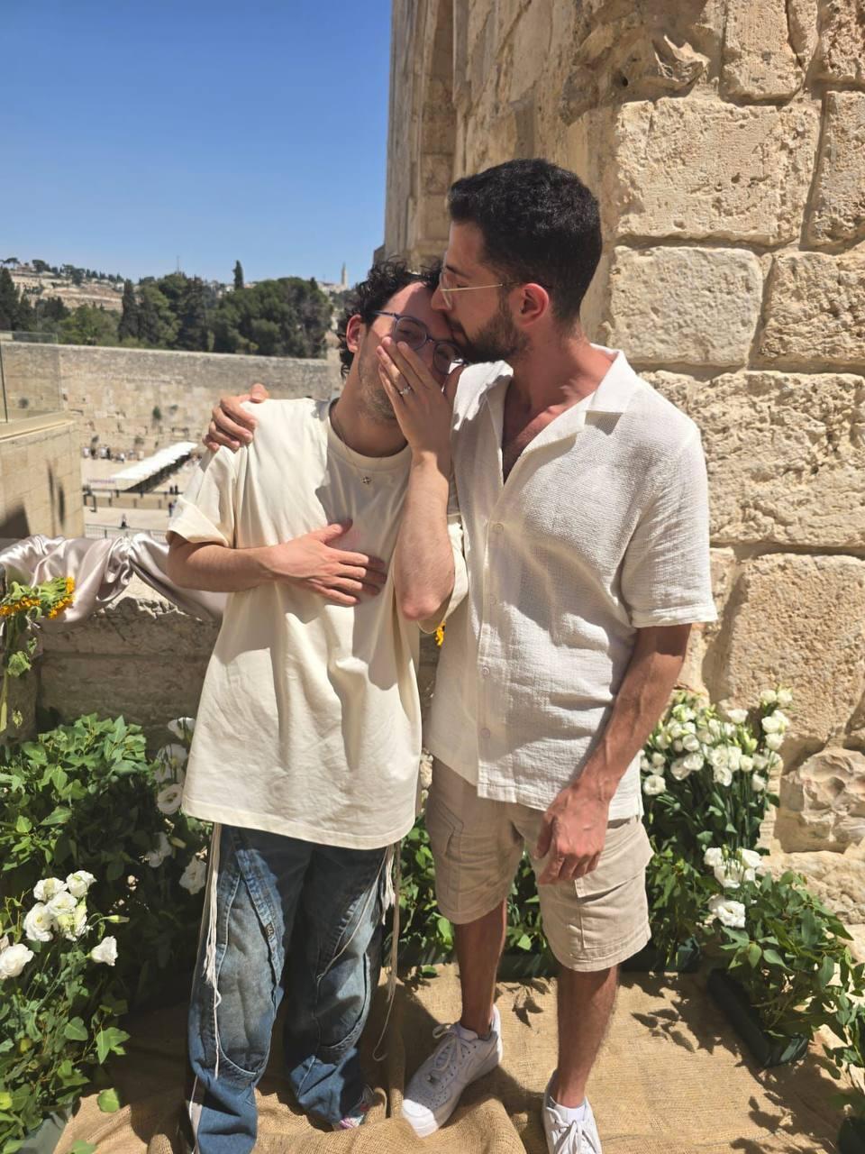בנוף של הכותל המערבי (צילום: אינסטגרם) שחר טבוך אמיר אהרון