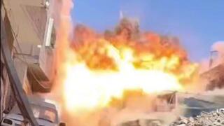 נזקים לאחר התקיפה בעיר עזה