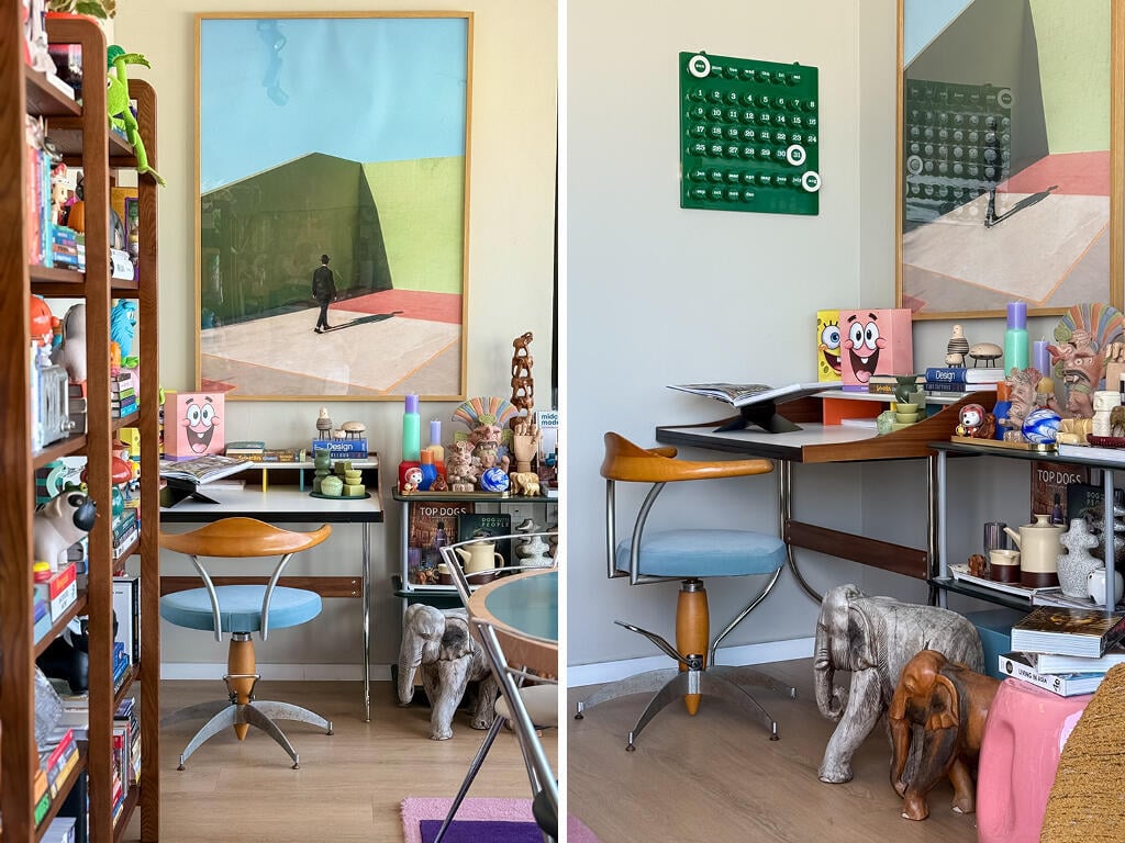 More space for objects and collections (Photo: Noam Ron) הדירה של דנה ואורי ריץ, תל אביב