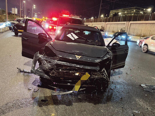 זירת התאונה סמוך למחלף ההלכה | צילום: תיעוד מבצעי מד"א yk14518684