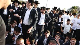 הפגנת  חרדים בצומת קוקה קולה הפגנת  חרדים בצומת קוקה קולה