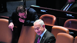 בועז ביסמוט עם בנימין נתניהו