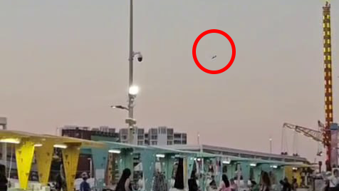 Watch: Houthi drone crashes outside Eilat hotel