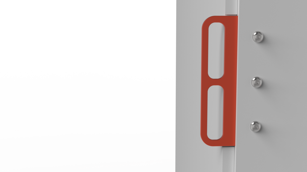 Even a five-year-old can turn the closet into a safe room. The magic handle (Photo: Holon Institute of Technology) Even a five-year-old can turn the closet into a safe room. The magic handle