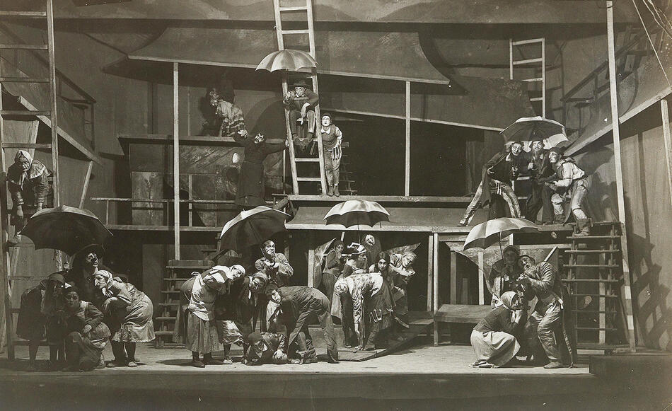 'המכשפה' לאברהם גולדפאדן. תיאטרון הקאמרי היהודי הממלכתי, מוסקבה, 1921 | צילום: גטי אימג'ס yk14531244