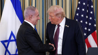 נתניהו וטראמפ במסיבת עיתונאים בבית הלבן