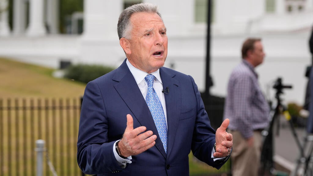 US envoy Steve Witkoff (Photo: AP Photo/Alex Brandon) וויטקוף לאחר מסיבת העיתונאים של נתניהו וטראמפ