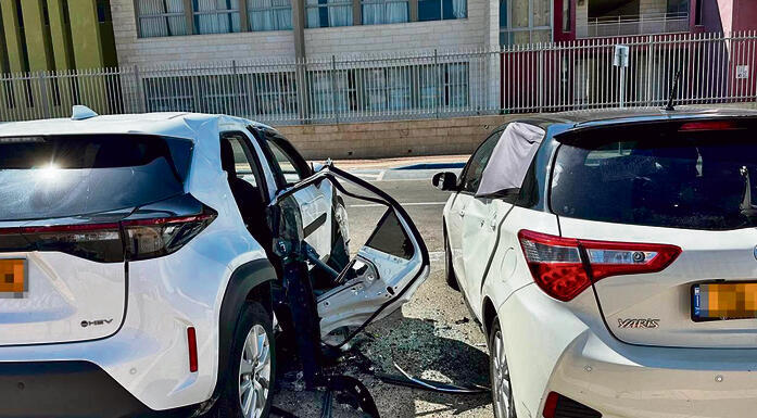 פגיעת הרסיס באשדוד | צילום: עינת גרציאנו yk14535394