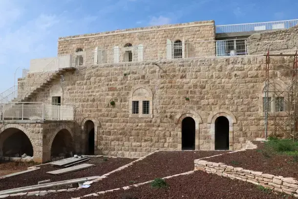 Restoration Project of Al Huqqiyya Palace - Phase II- Qalandia, 2020 (Photo: Courtesy of Riwaq) Restoration Project of Al Huqqiyya Palace - Phase II- Qalandia, 2020