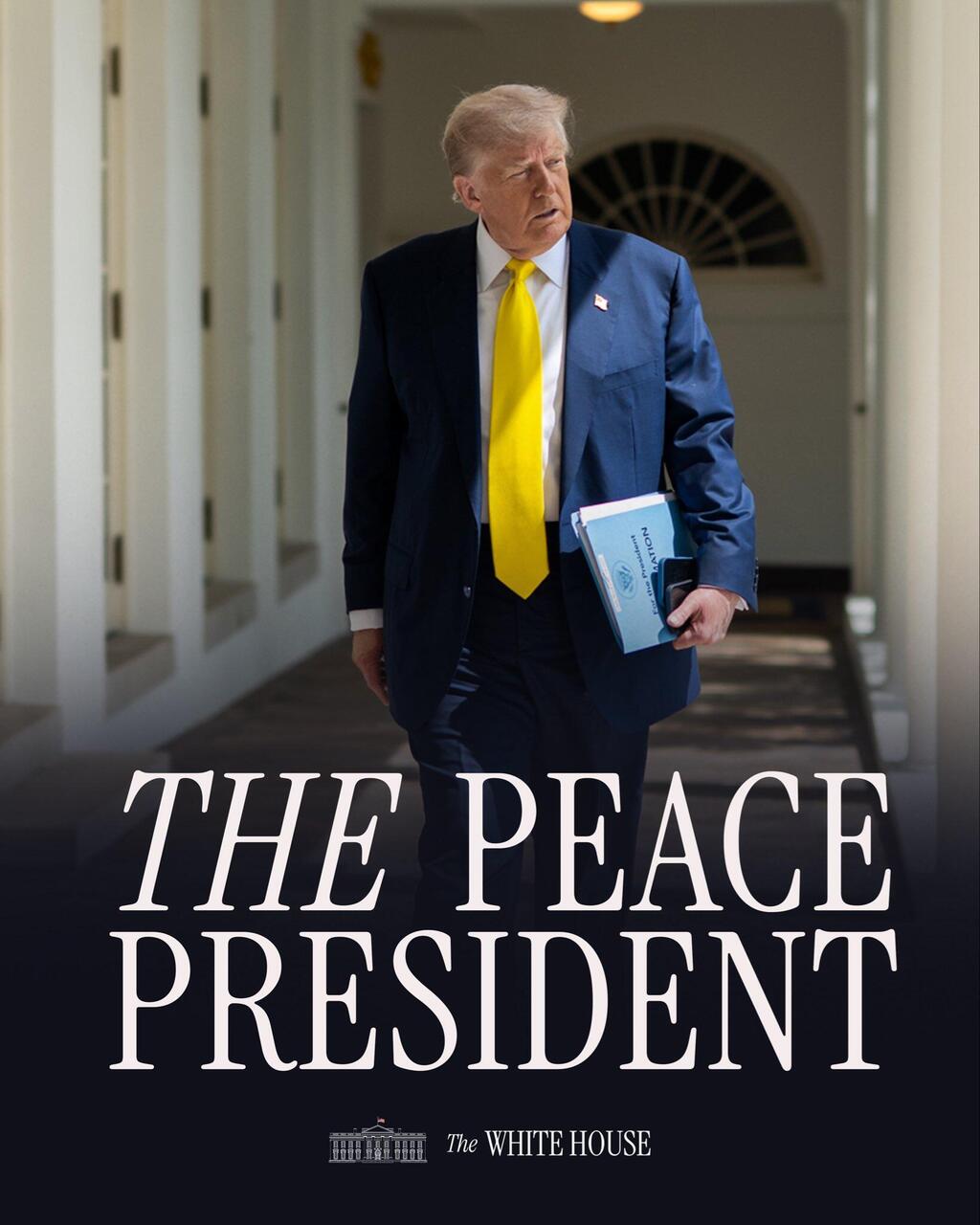 נשיא השלום (צילום: THE WHITE HOUSE) נשיא השלום