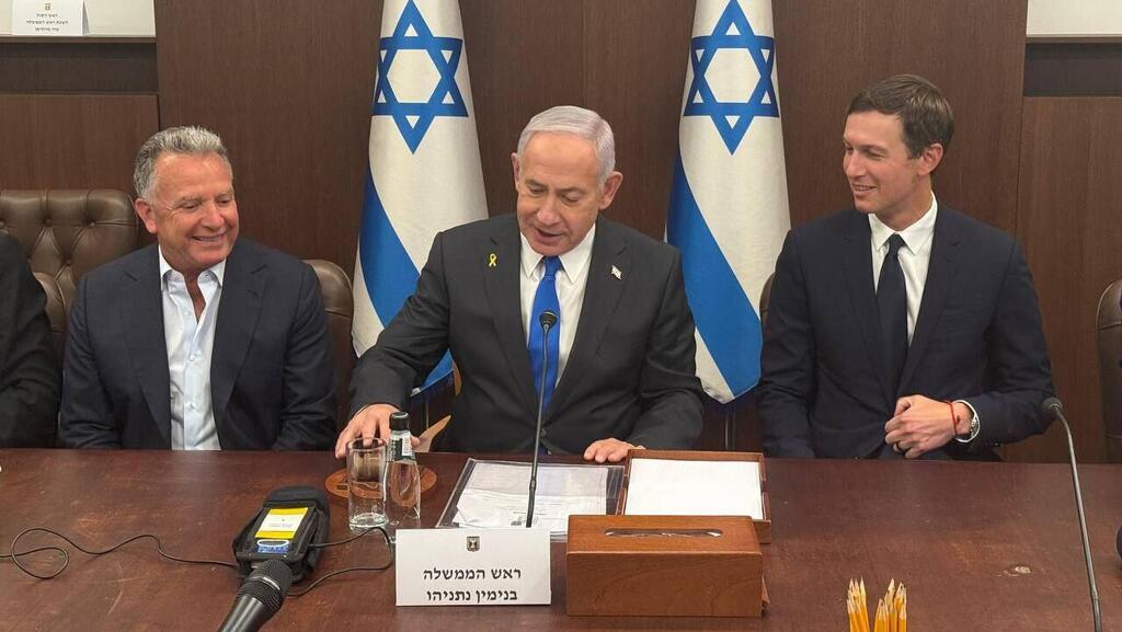 נתניהו נפגש עם ויטקוף וקושנר