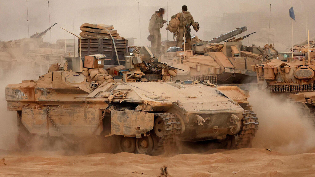 כוחות צה"ל בגבול הרצועה (צילום: Jack GUEZ / AFP) כוחות צה"ל בגבול הרצועה