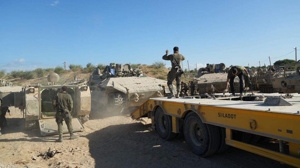 צילום: דובר צה"ל המבצע הלוגיסטי להיערכות מחדש של כוחות צה״ל ברצועת עזה