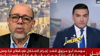 בכיר חמאס מוסא אבו מרזוק משתלח בעיתונאי בראיון בכיר חמאס מוסא אבו מרזוק משתלח בעיתונאי בראיון