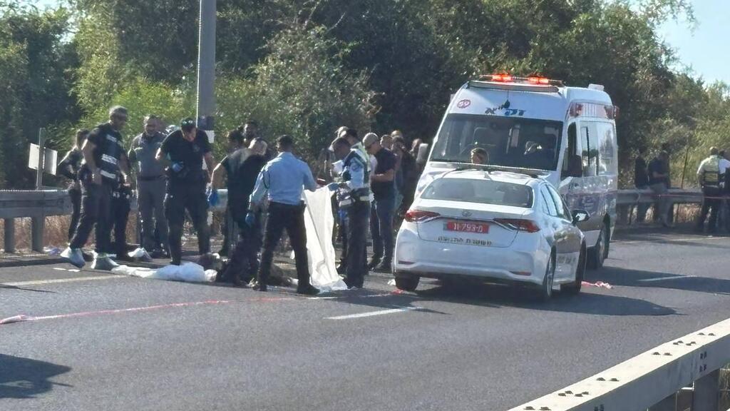 צילום: מאיר תורג'מן הזירה בכביש 443